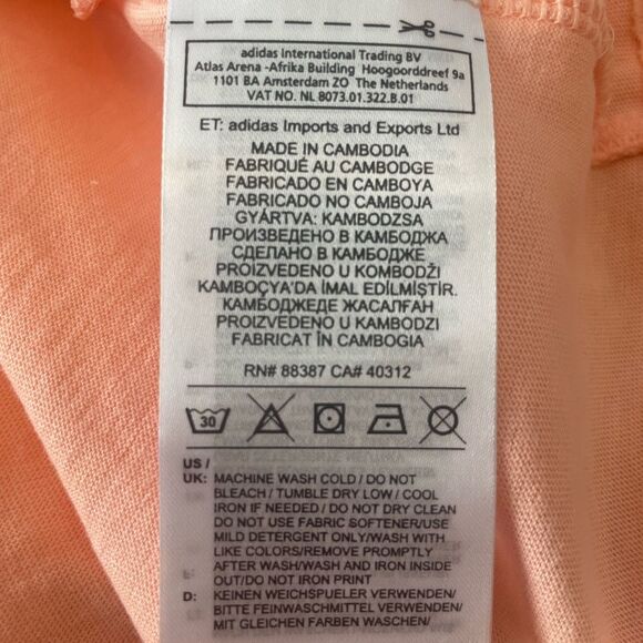 Adidas Pink Tee Shirt Short Sleeve T Girls Size Medium NWT - Picture 4 of 7